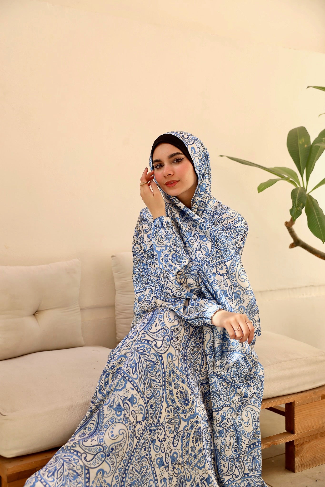 AZUREAN TALE PRINT CLASSIC SATIN ISDAL