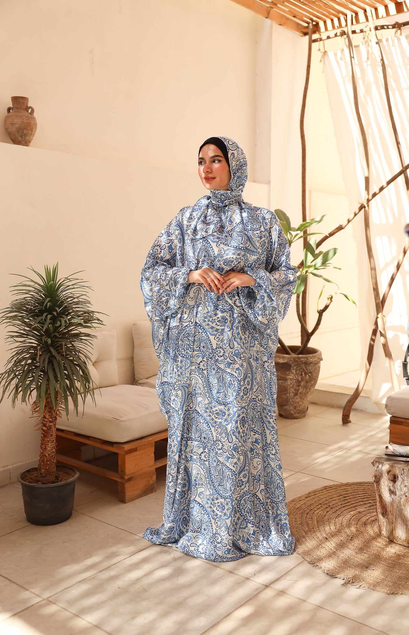 AZUREAN TALE PRINT CLASSIC SATIN ISDAL