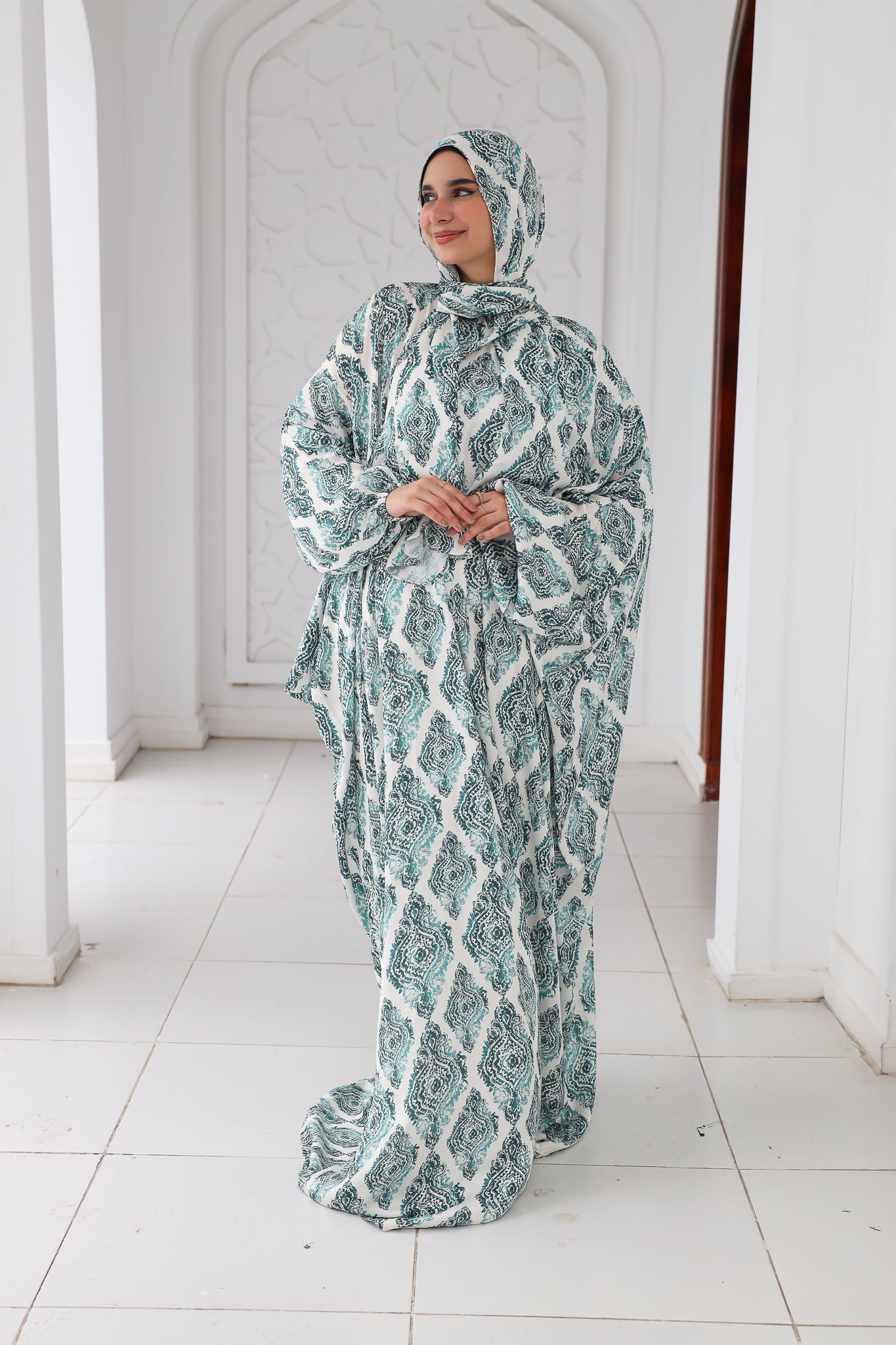 MEADOW GREEN PRINT CLASSIC SATIN ISDAL