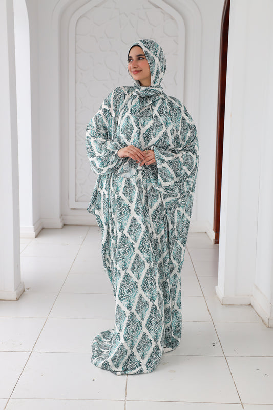 MEADOW GREEN PRINT CLASSIC SATIN ISDAL
