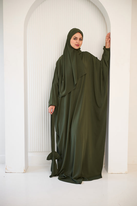 OLIVE GREEN CREPE CLASSIC ISDAL