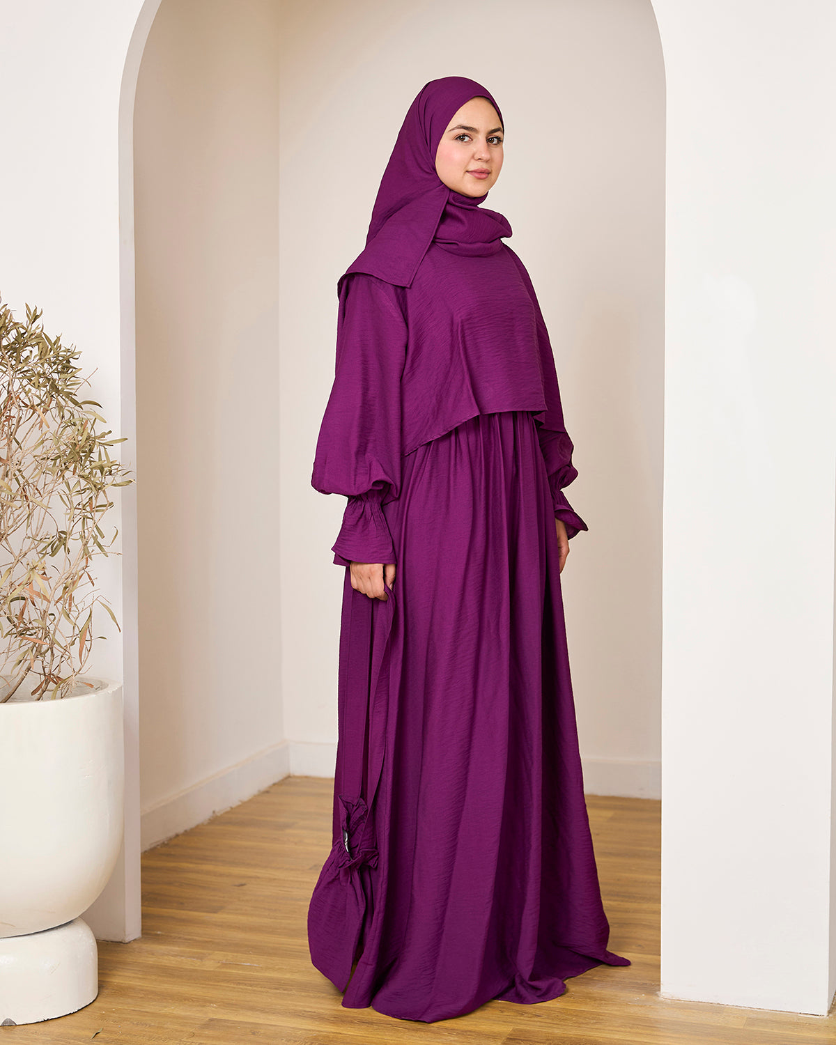 GRAPE LINEN DRESSY ISDAL