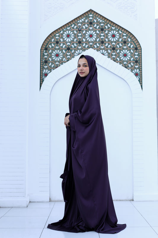 DEEP PURPLE SATIN MALHAFA ISDAL