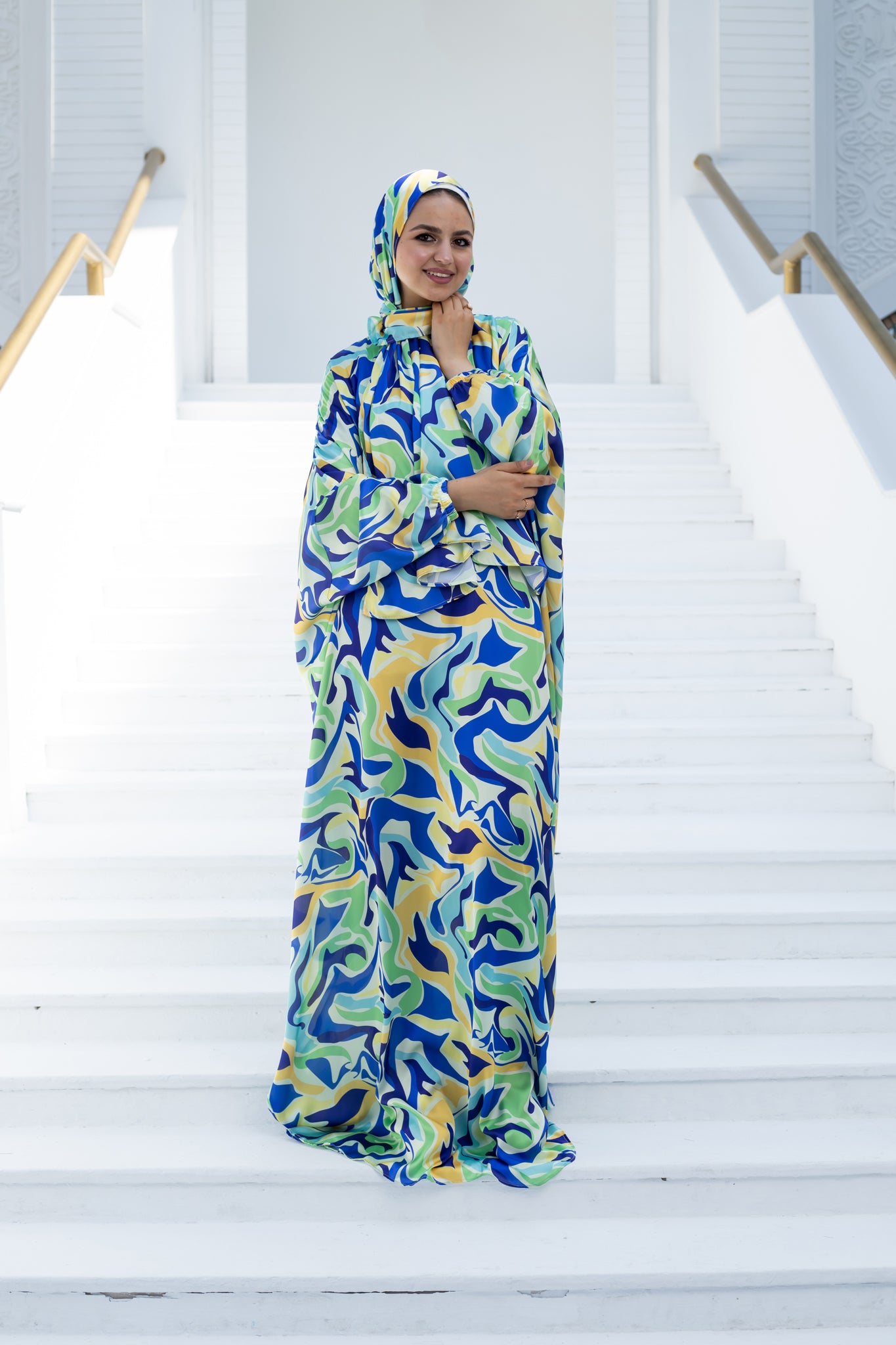 EMERALD SEA PRINT CLASSIC SATIN ISDAL