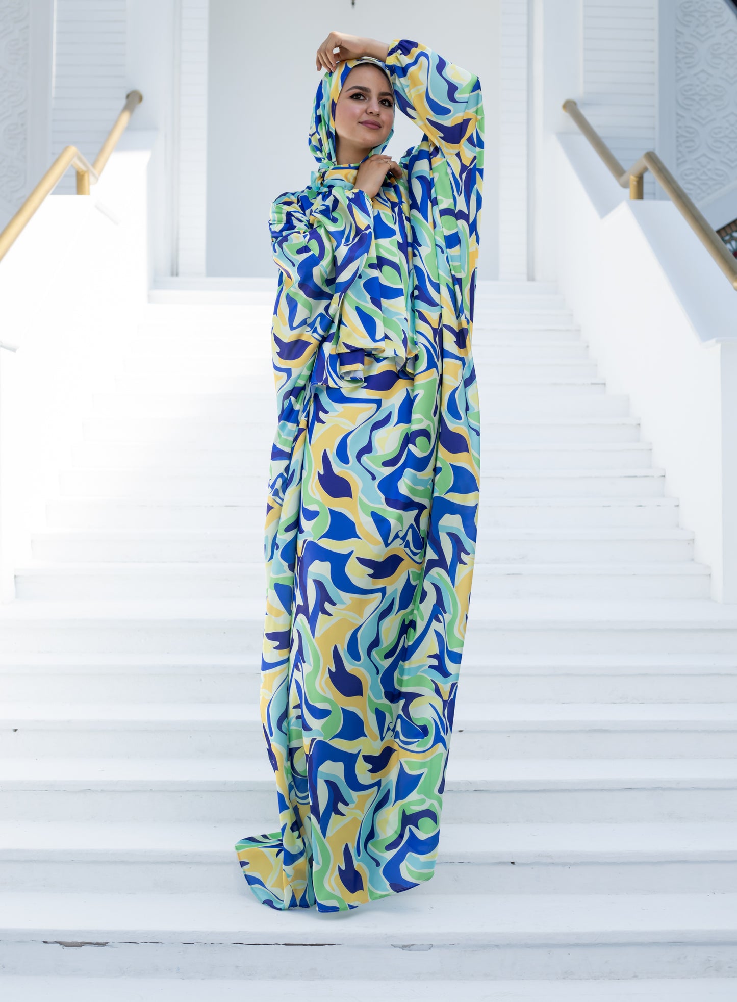 EMERALD SEA PRINT CLASSIC SATIN ISDAL
