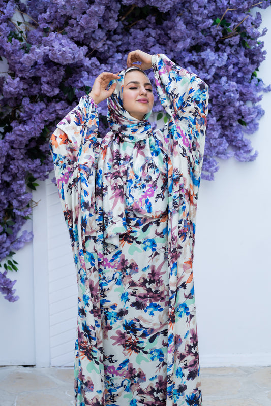 FLOWERS BLOOM PRINT CLASSIC SATIN ISDAL