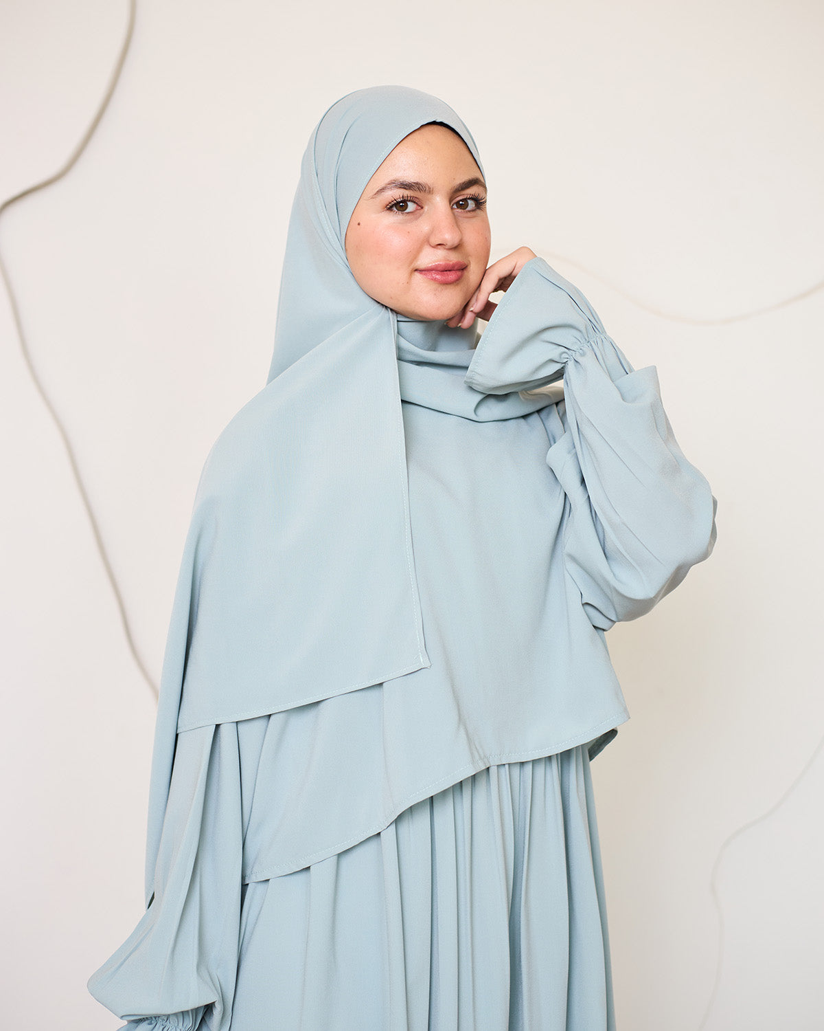 MINT GREEN CREPE DRESSY ISDAL