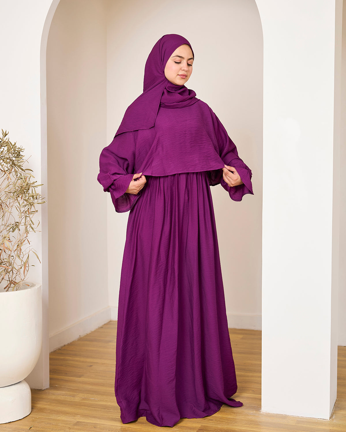 GRAPE LINEN DRESSY ISDAL