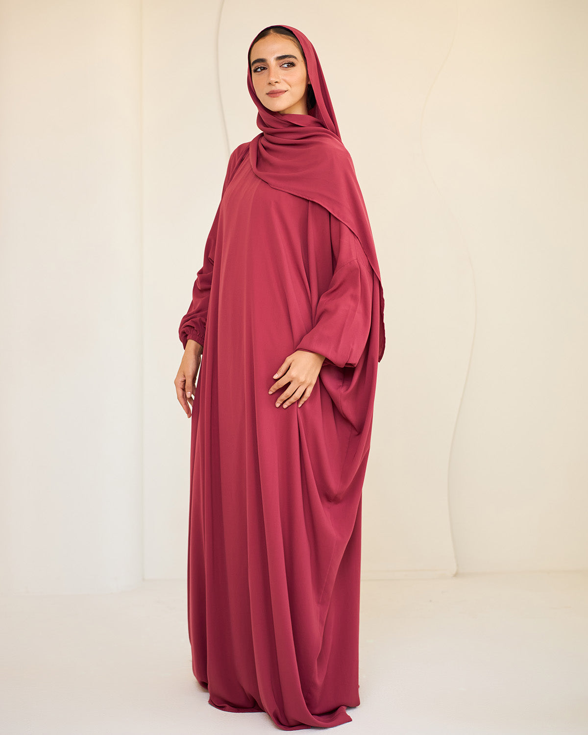 BRICK RED CREPE CLASSIC ISDAL