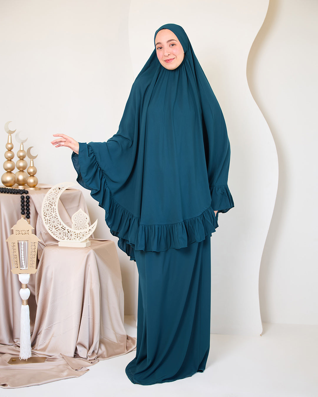 TEAL CREPE SET ISDAL