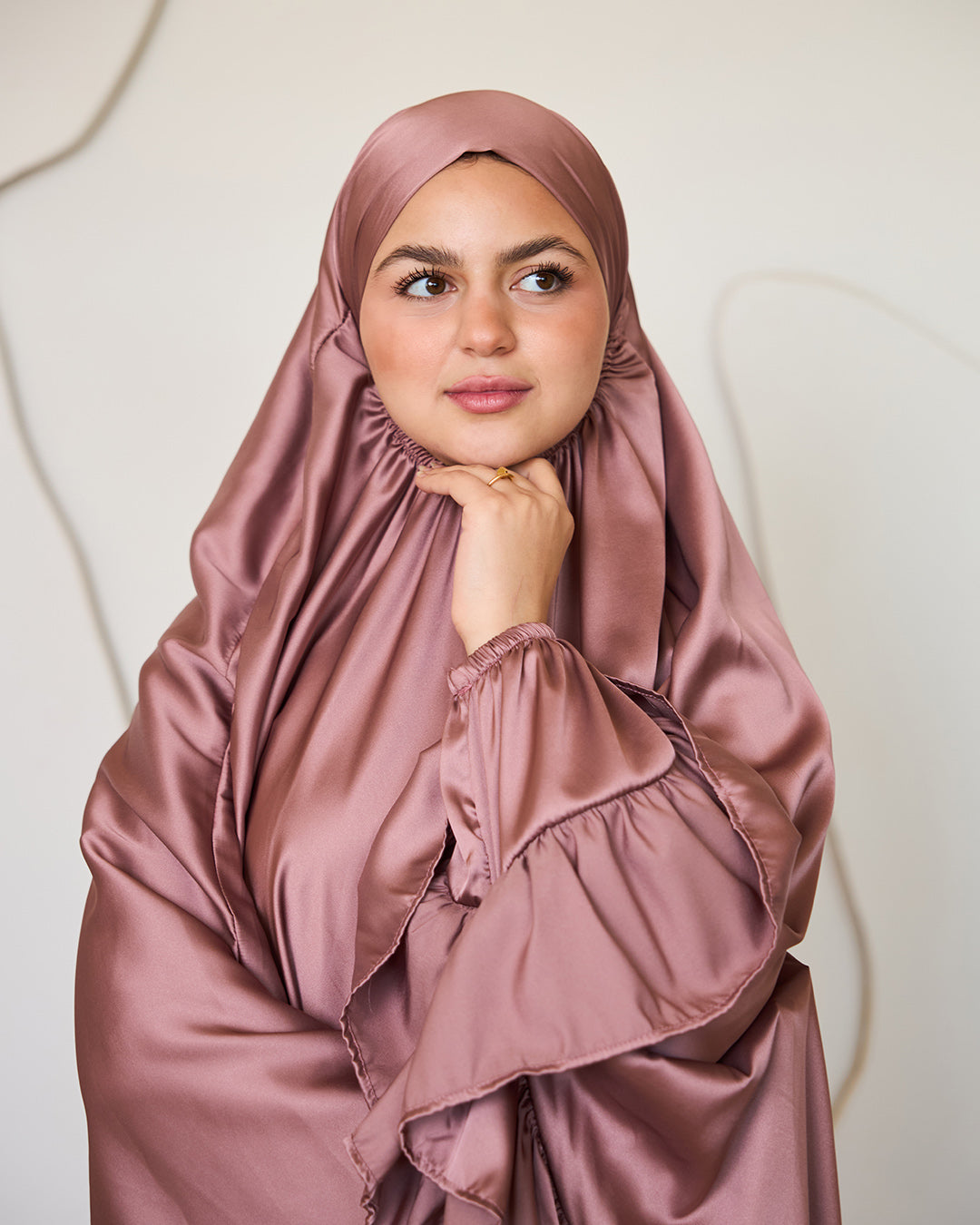 ROSE GOLD SATIN SET ISDAL