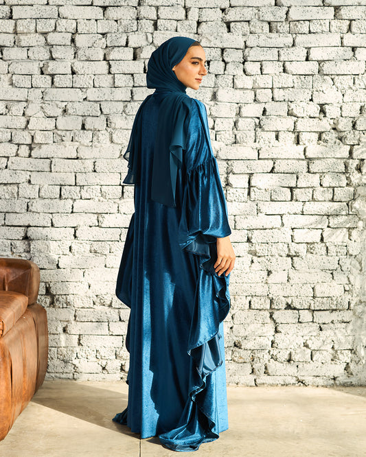 BLUE VELVET RUFFLES ISDAL