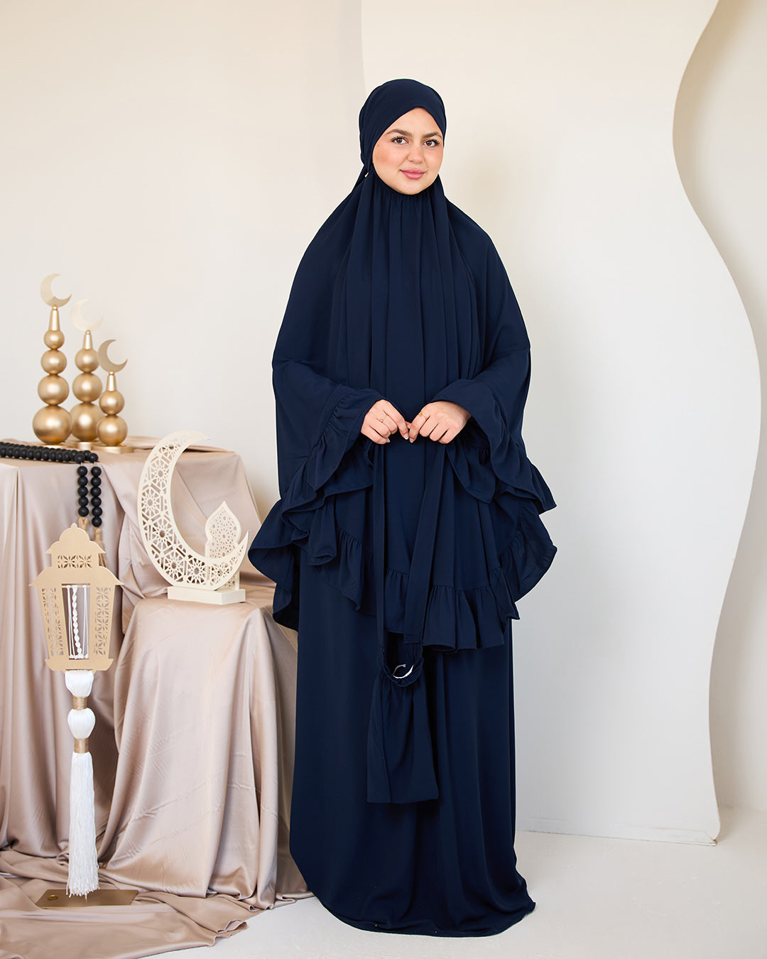NAVY CREPE SET ISDAL