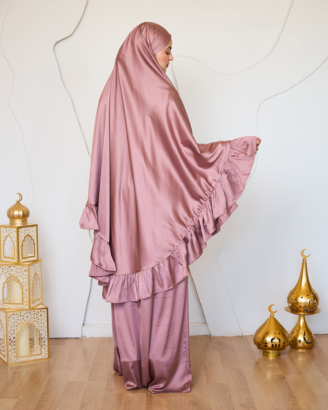 ROSE GOLD SATIN SET ISDAL