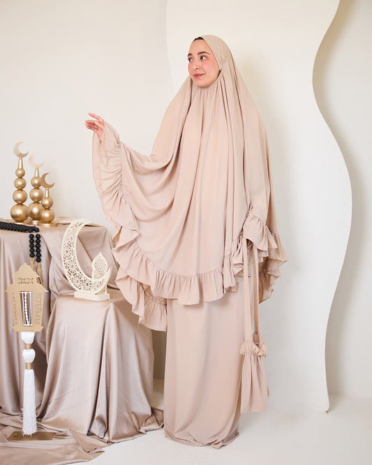 BEIGE CREPE SET ISDAL