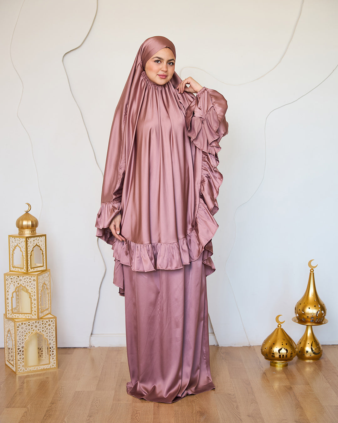 ROSE GOLD SATIN SET ISDAL