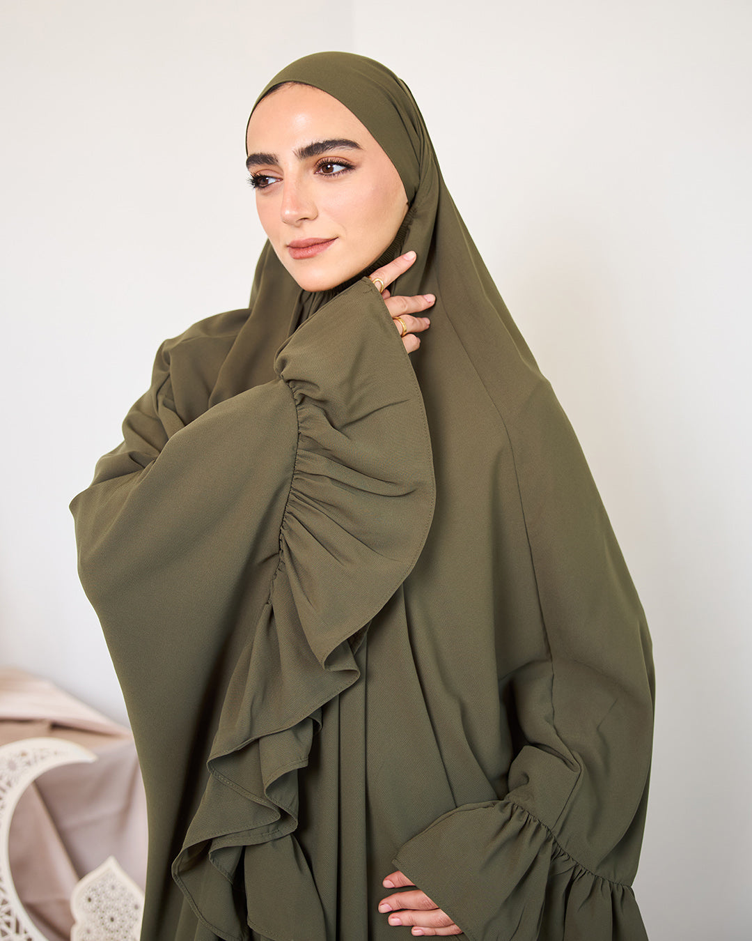 OLIVE CREPE SET ISDAL