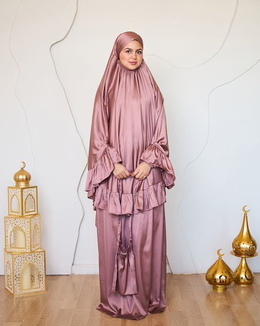 ROSE GOLD SATIN SET ISDAL