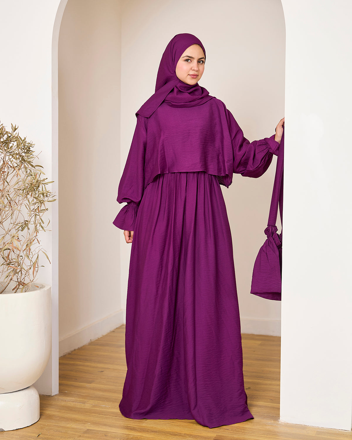 GRAPE LINEN DRESSY ISDAL