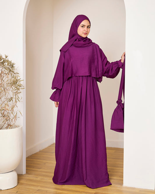 GRAPE LINEN DRESSY ISDAL