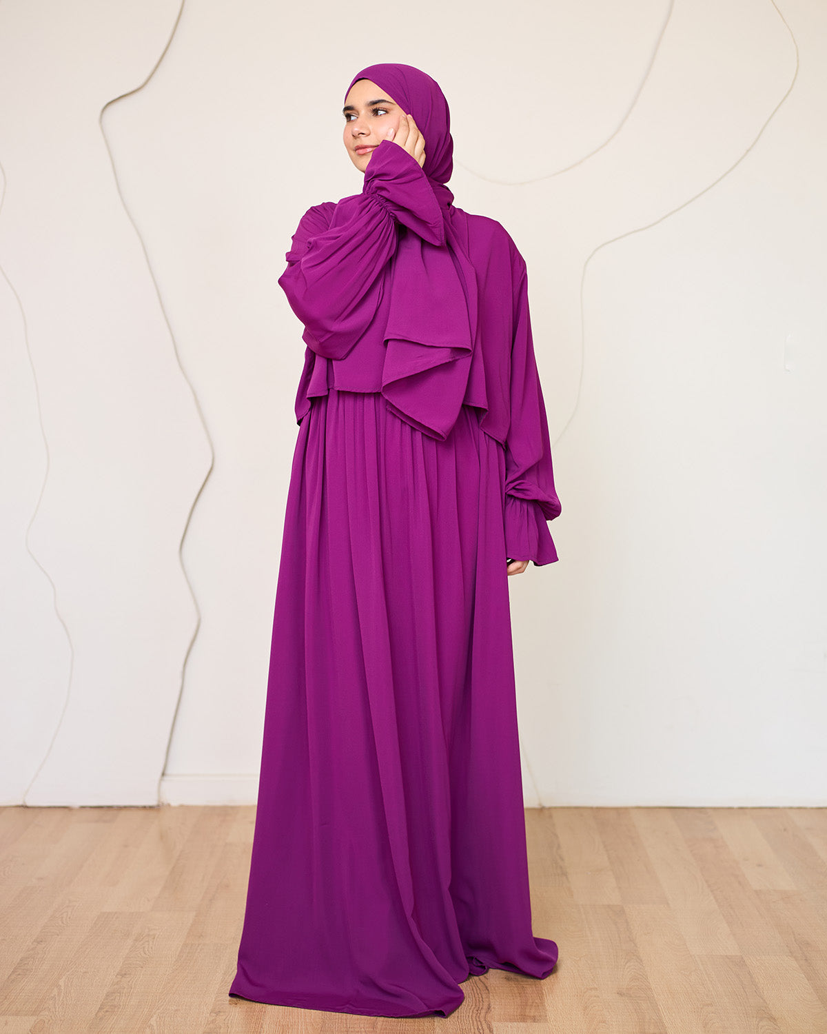 GRAPE CREPE DRESSY ISDAL
