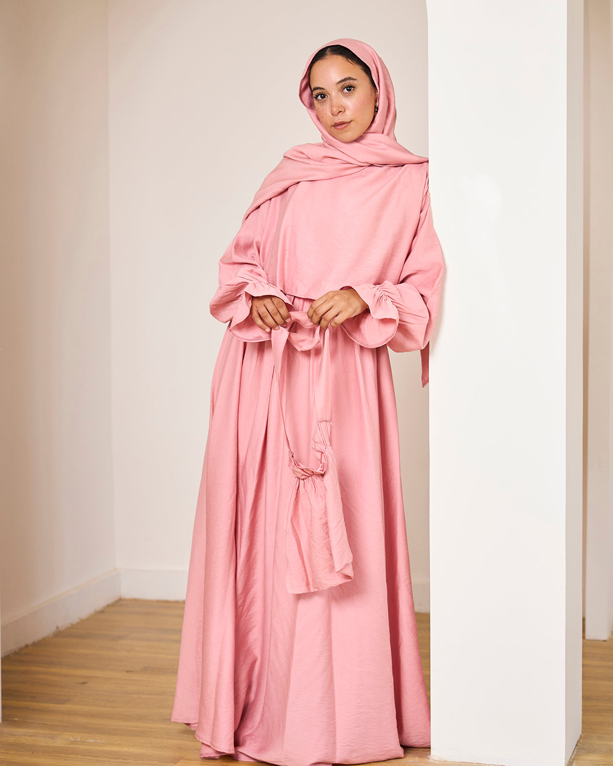 PINK LINEN DRESSY ISDAL