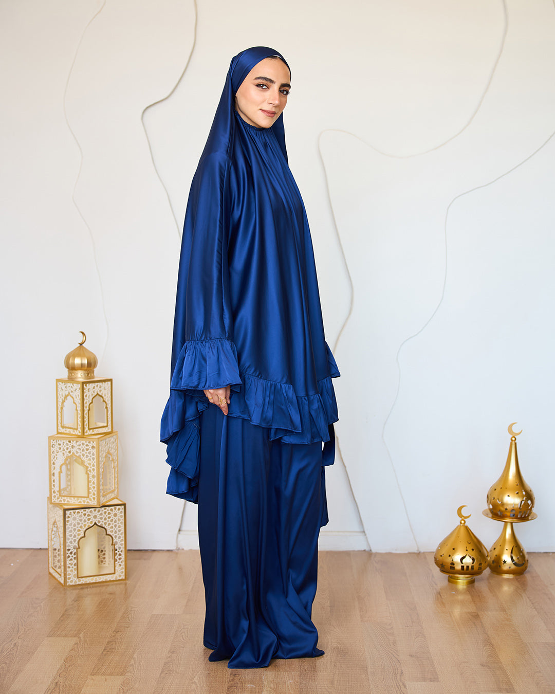 BLUE SATIN SET ISDAL