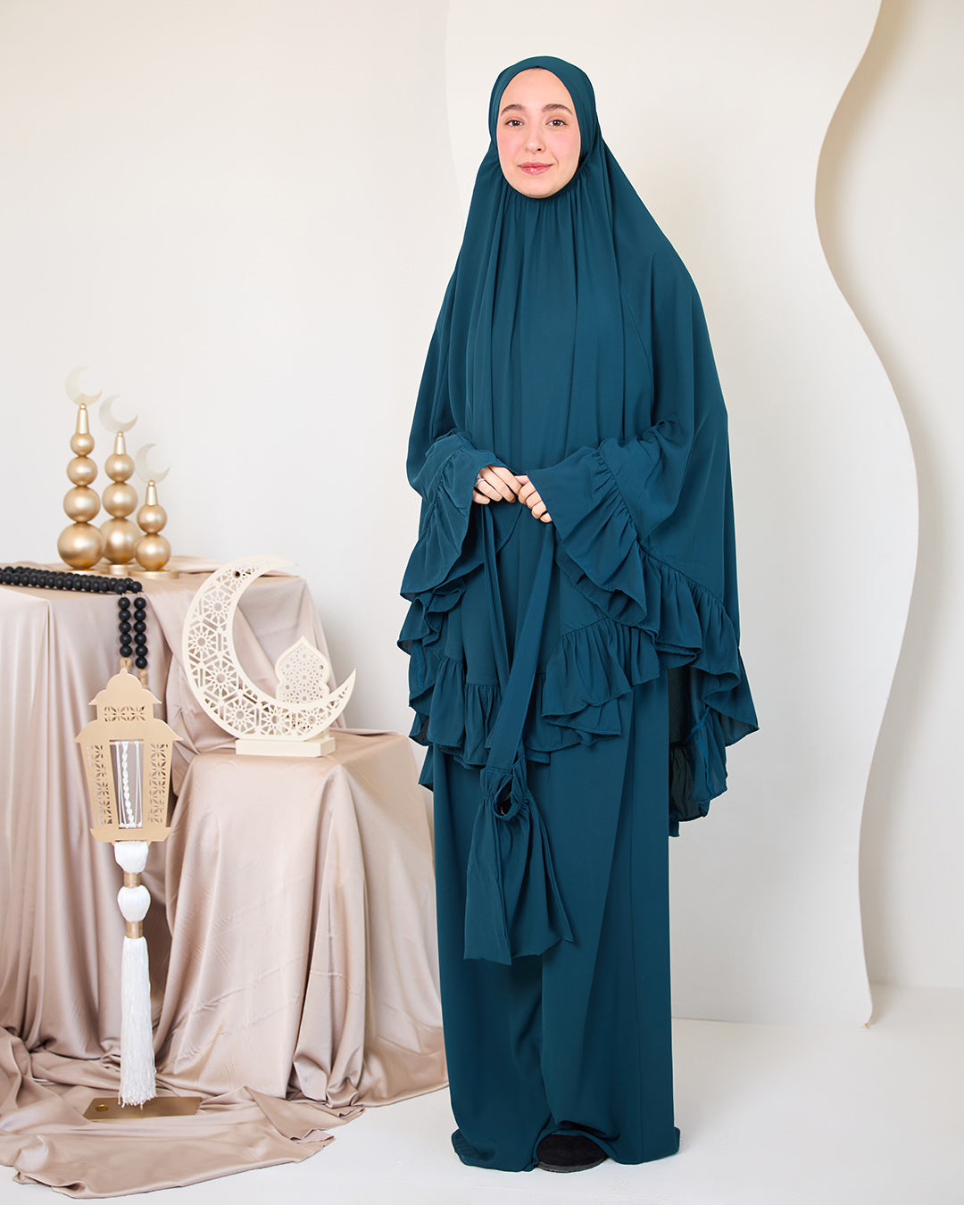 TEAL CREPE SET ISDAL