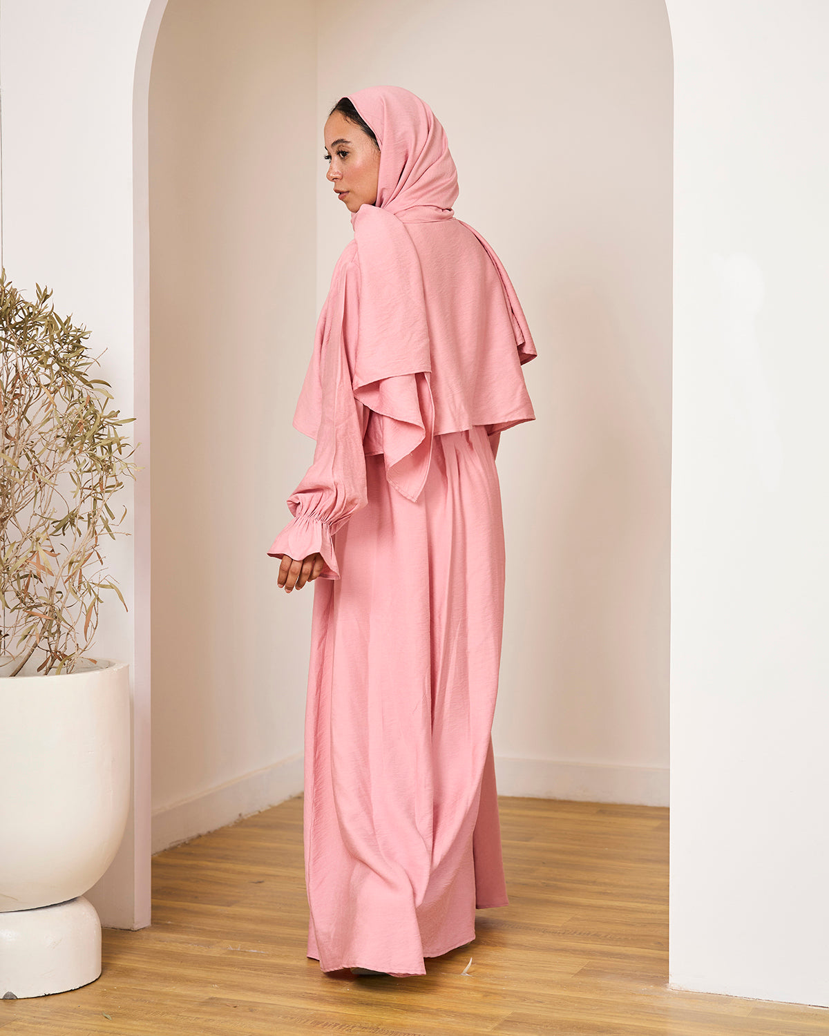 PINK LINEN DRESSY ISDAL