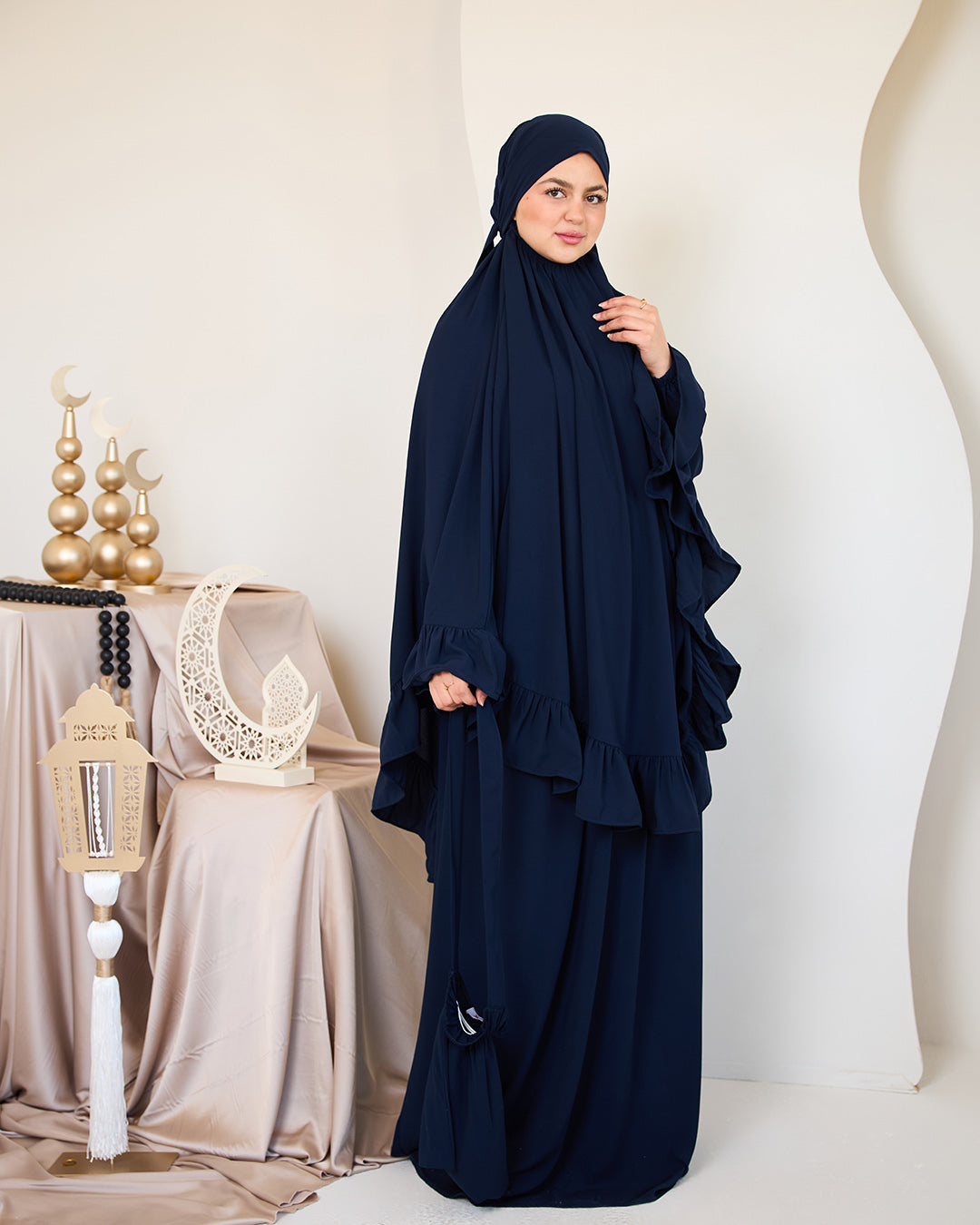 NAVY CREPE SET ISDAL