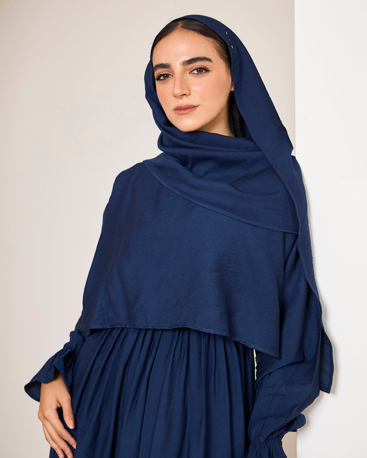 NAVY LINEN DRESSY ISDAL