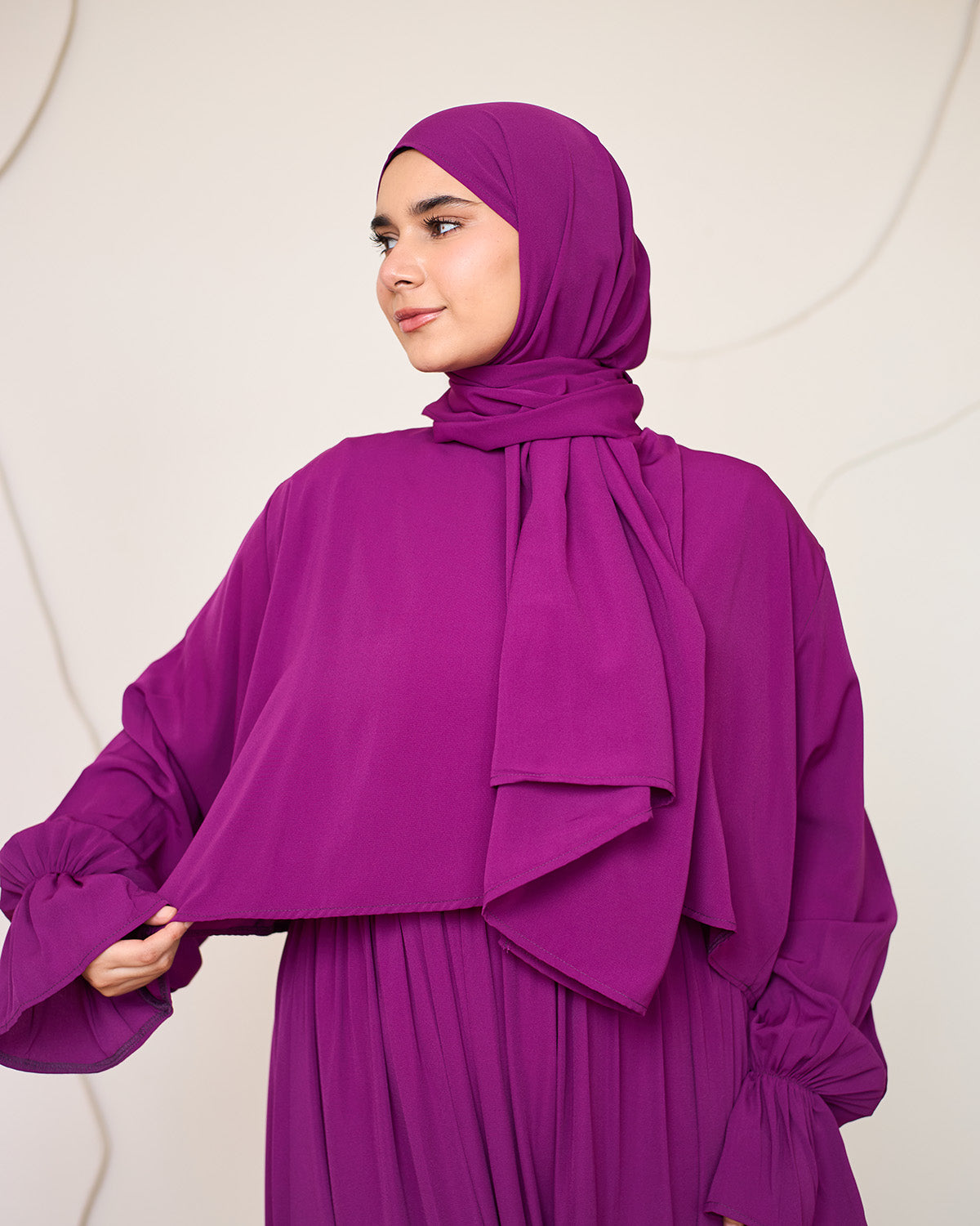 GRAPE CREPE DRESSY ISDAL