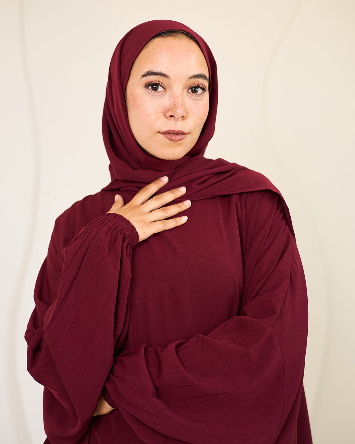 RUBY MAROON CREPE CLASSIC ISDAL