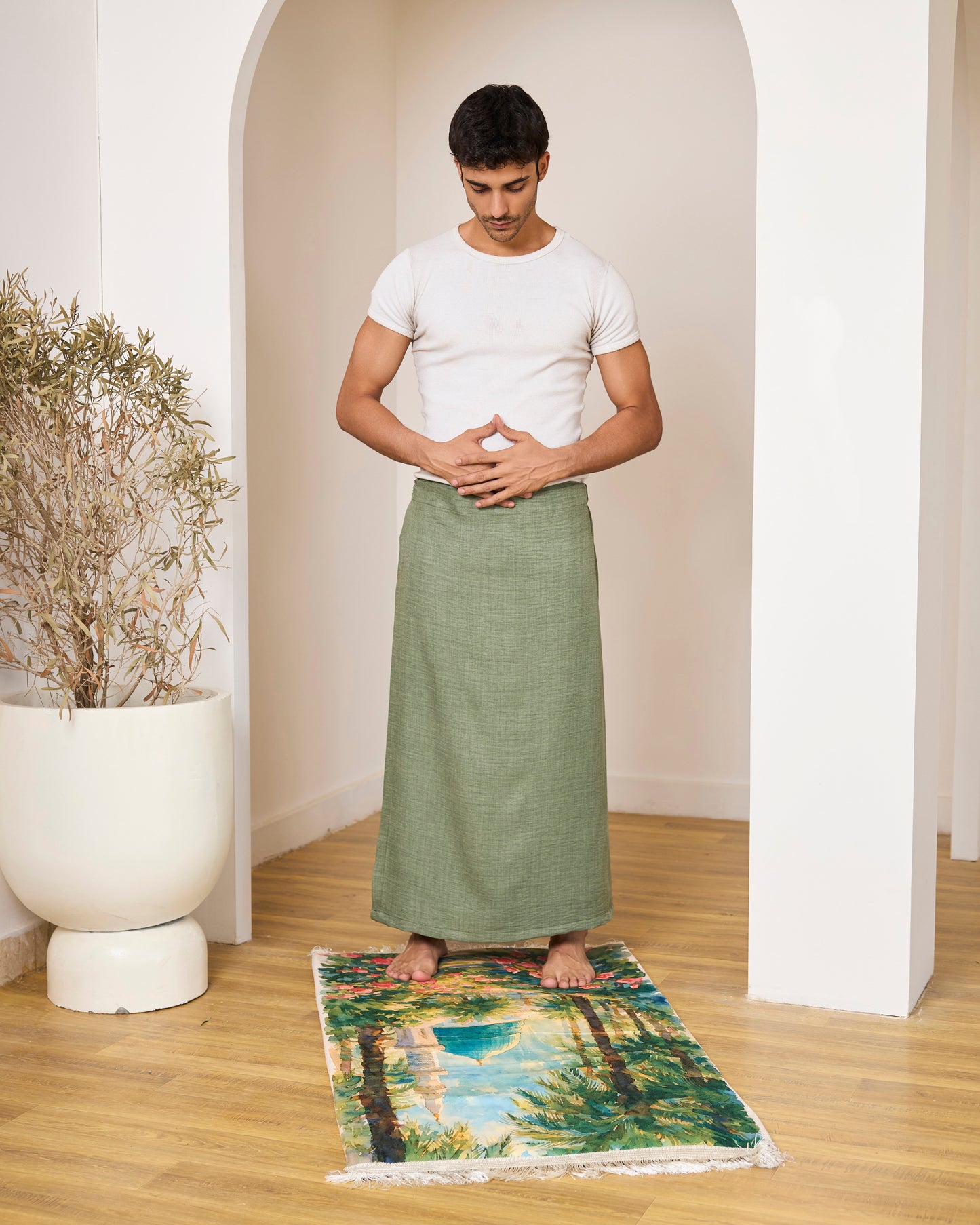GREEN LINEN AZAR