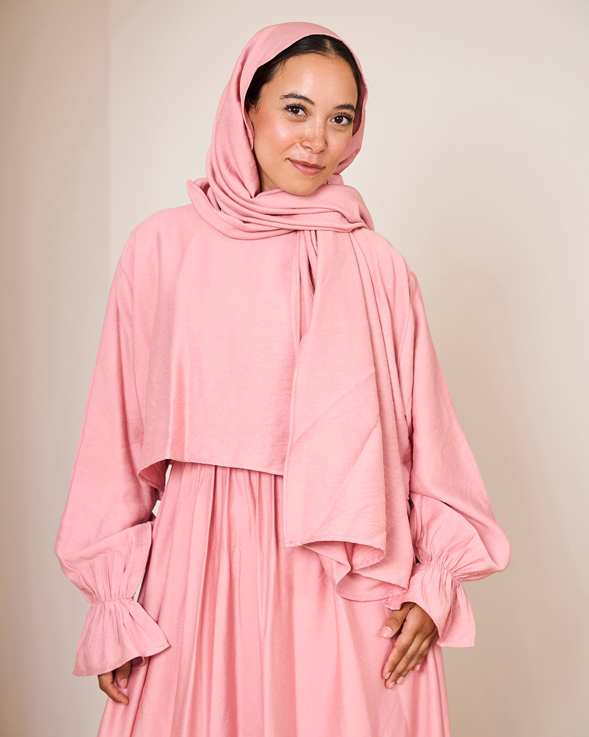 PINK LINEN DRESSY ISDAL