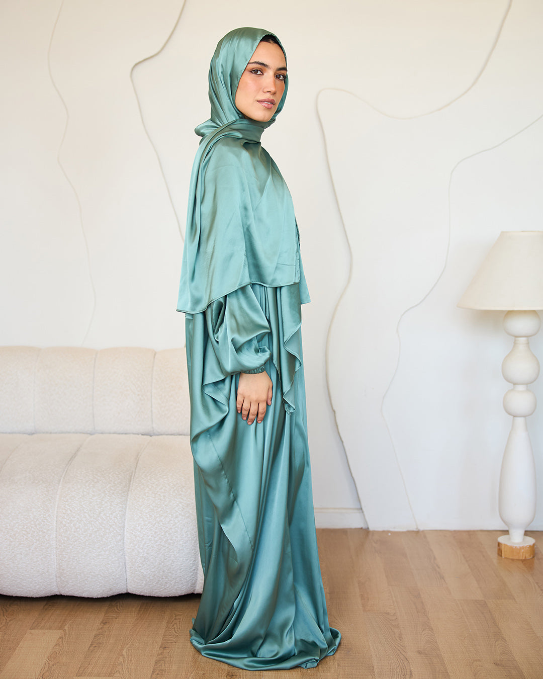 SAGE GREEN CLASSIC SATIN ISDAL