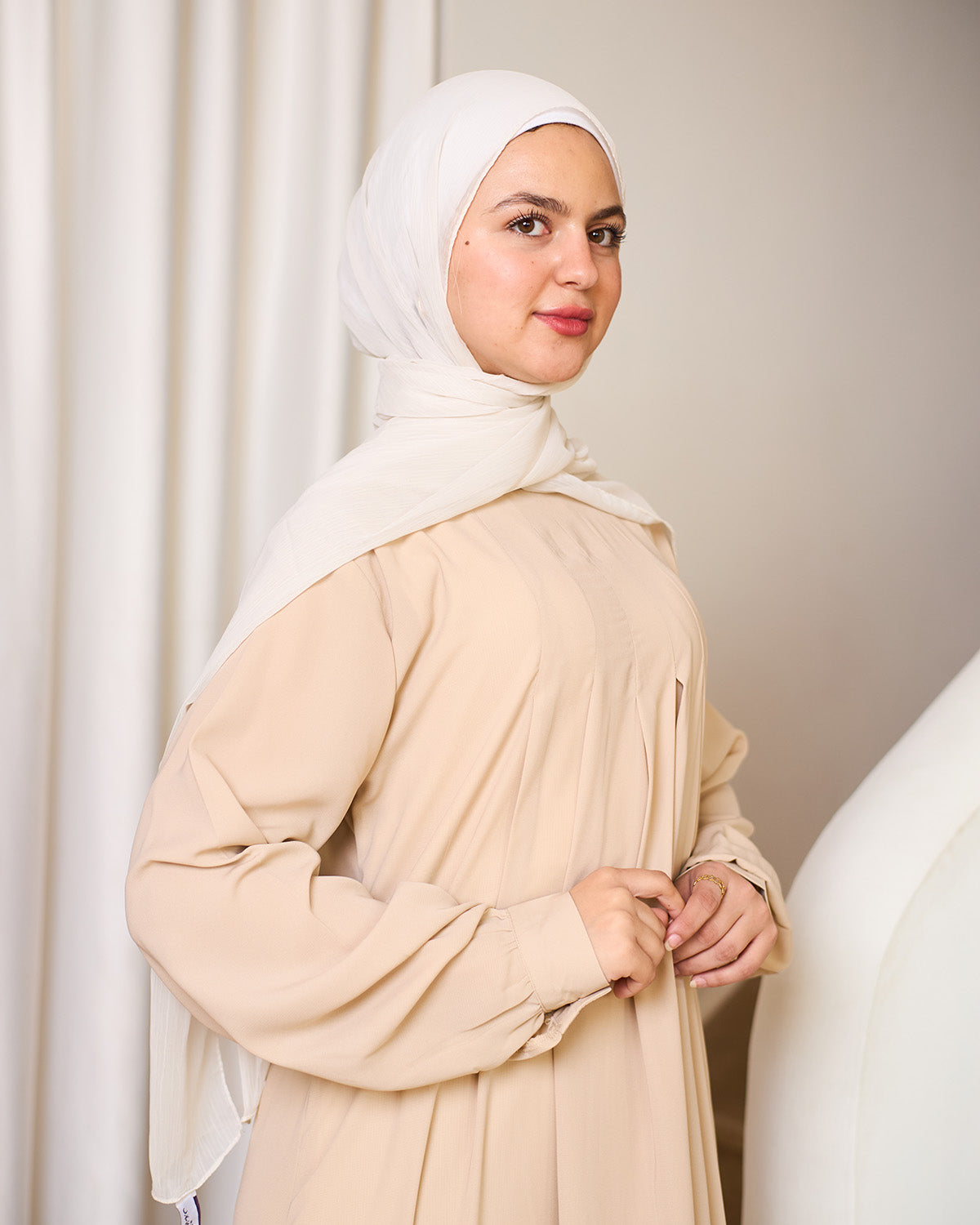 BEIGE BASIC DRESS
