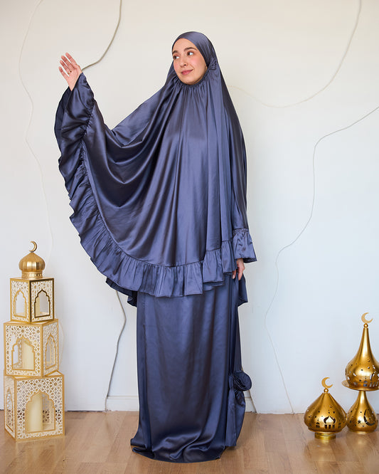 GREY SATIN SET ISDAL