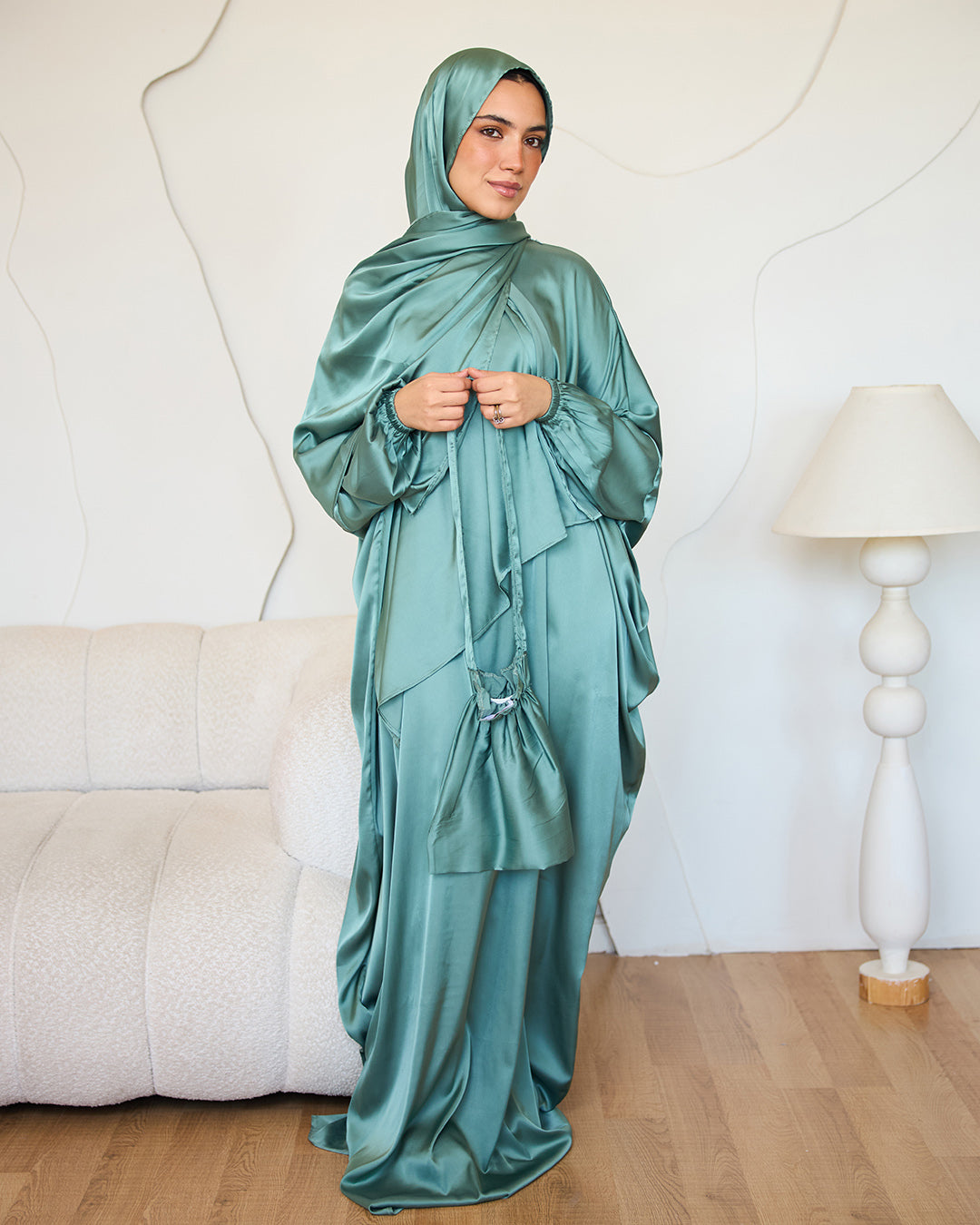 SAGE GREEN CLASSIC SATIN ISDAL