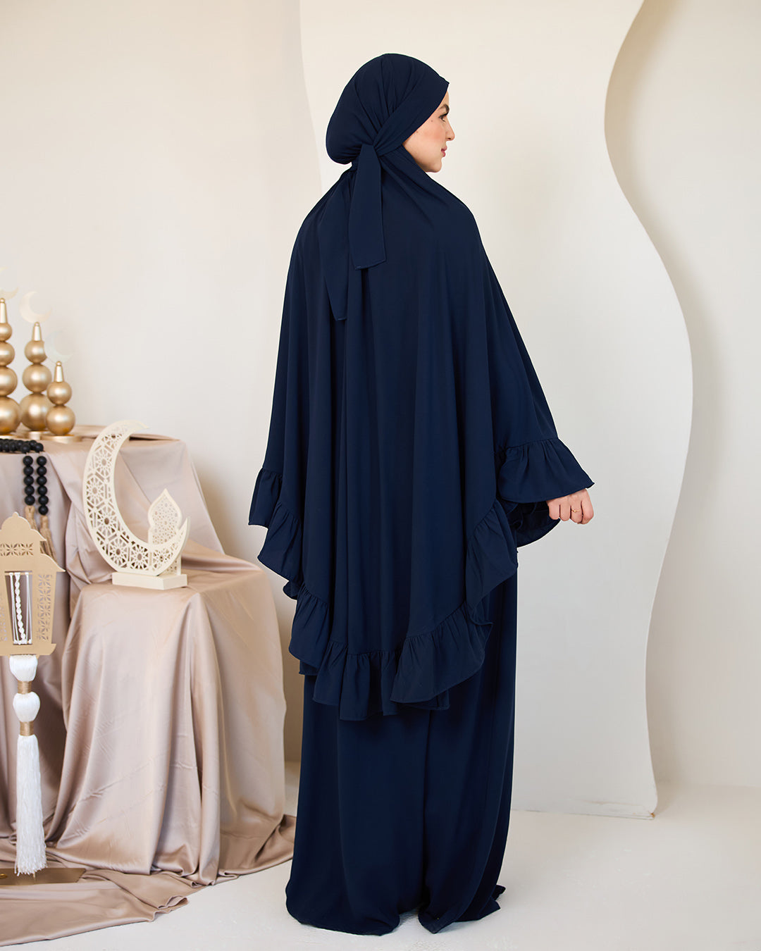 NAVY CREPE SET ISDAL