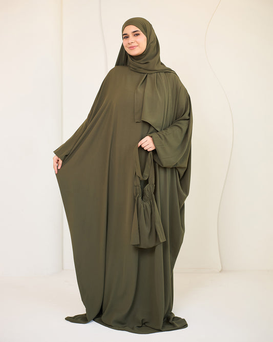 OLIVE GREEN CREPE CLASSIC ISDAL