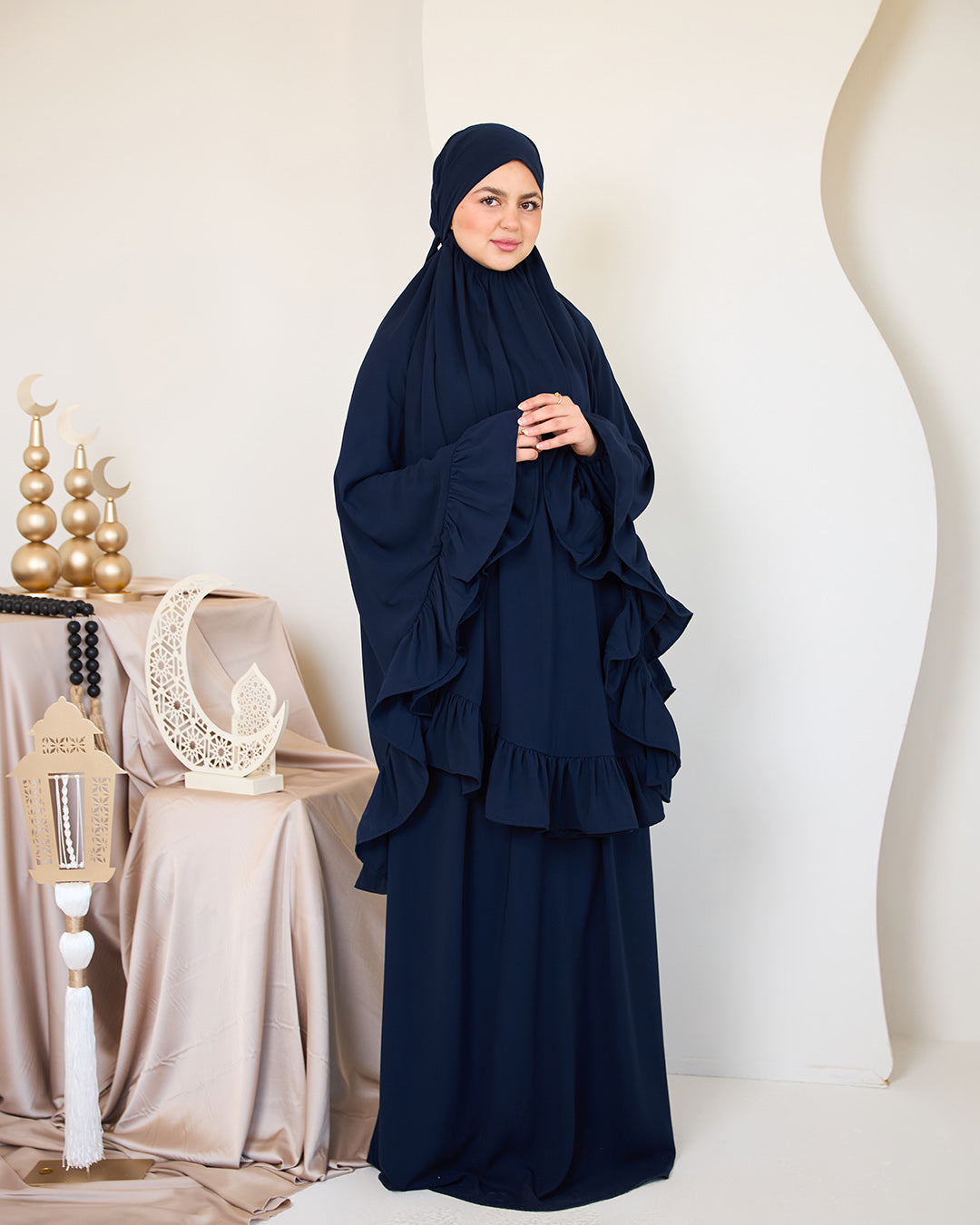 NAVY CREPE SET ISDAL