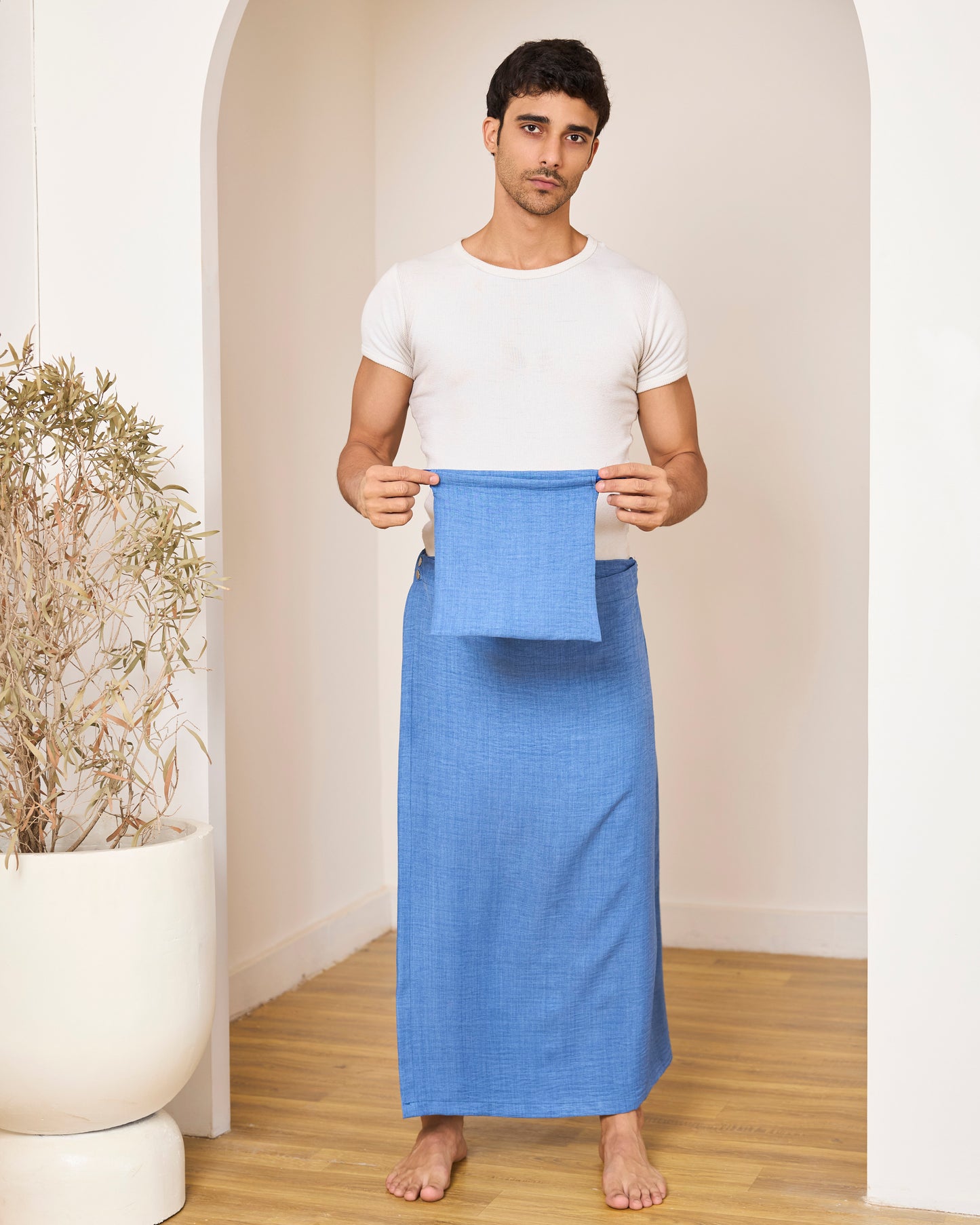 BLUE LINEN AZAR