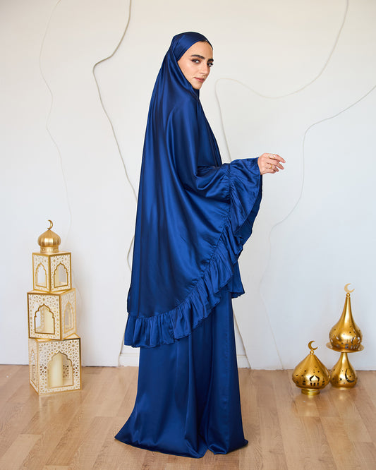 BLUE SATIN SET ISDAL