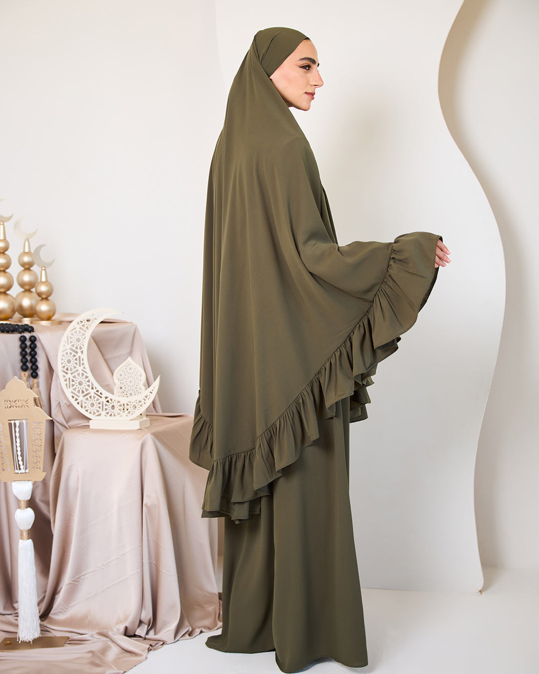 OLIVE CREPE SET ISDAL